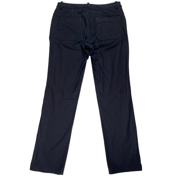 Lululemon Straight Leg Commission Pant Black mens size 34x33 - Picture 2 of 7